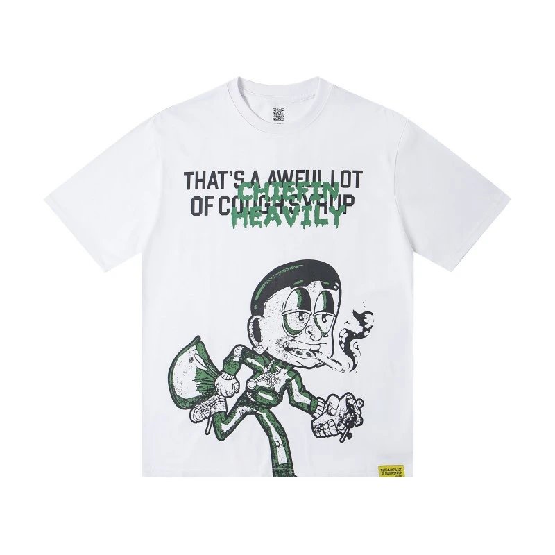 White Graphic Print T-Shirt