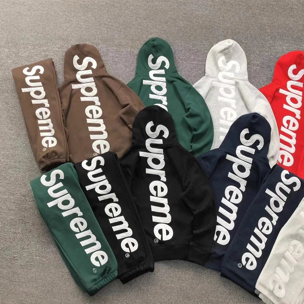 Supreme Hoodie and Sweatpants Set in Multiple Colors