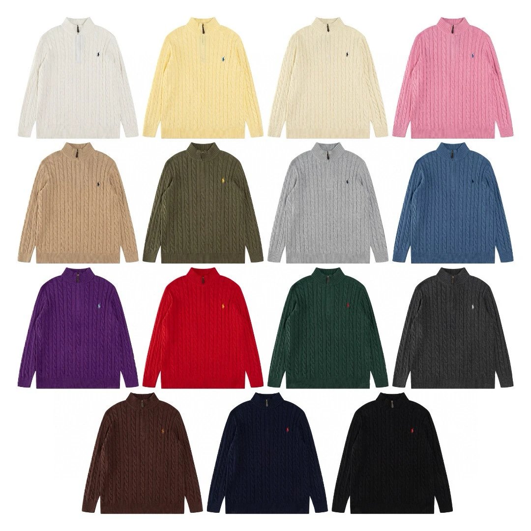 Ralph Lauren Cable Knit Half-Zip Sweater