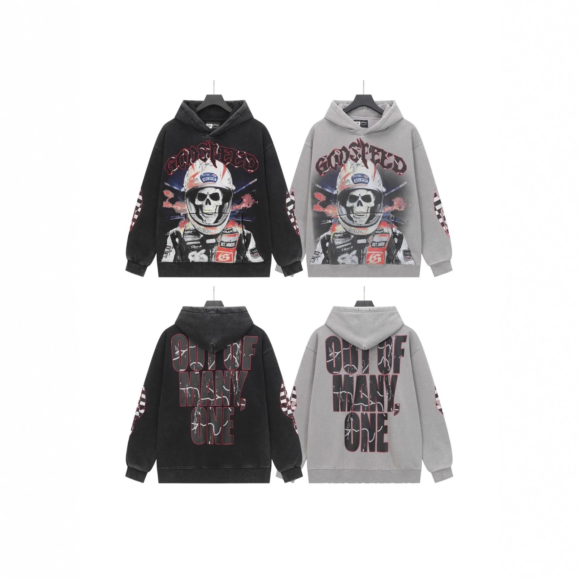 Godspeed Black/Grey Graphic Hoodie