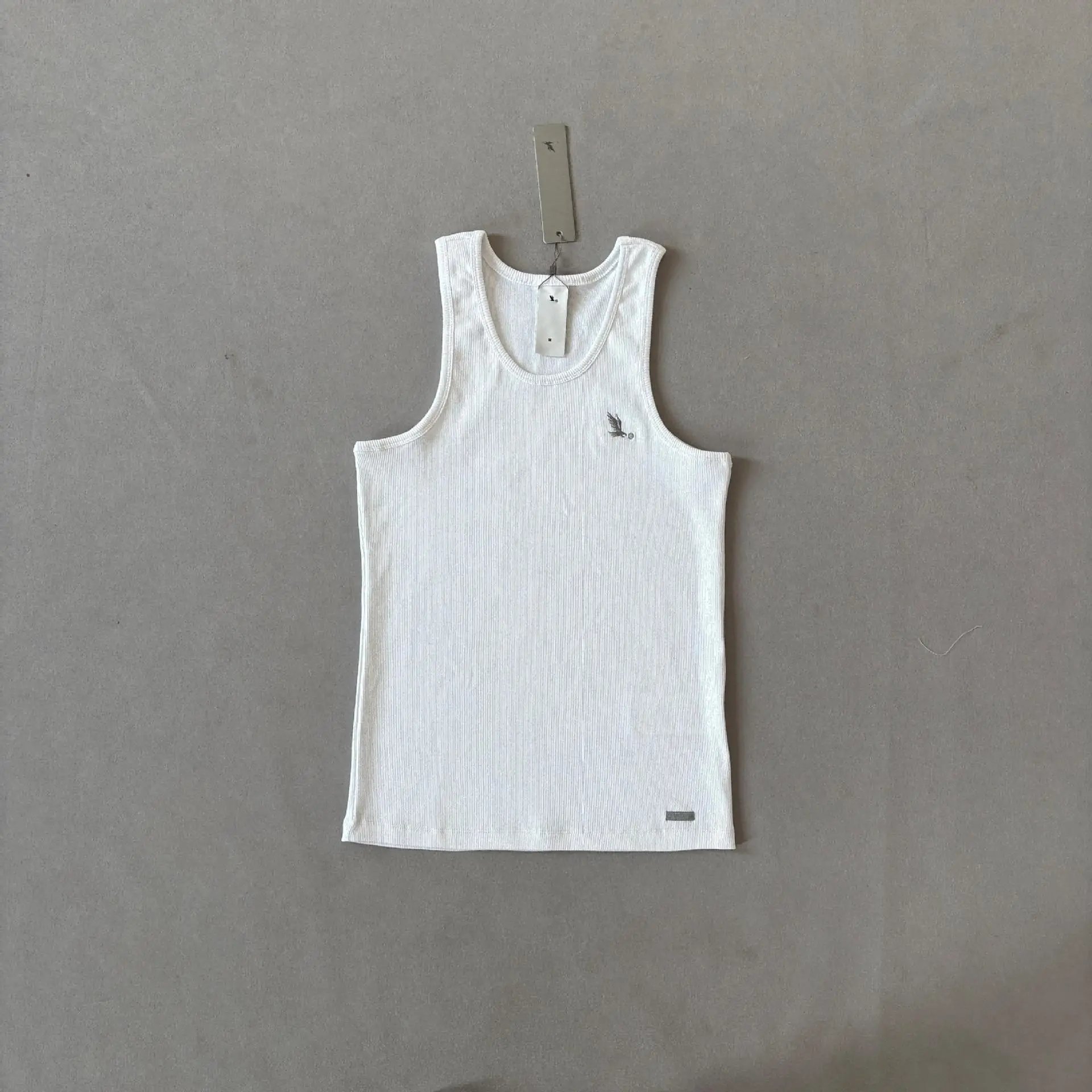 White Ribbed Tank To