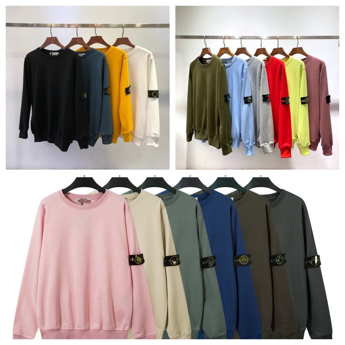 Stone Island Black Long Sleeve Sweatshirt