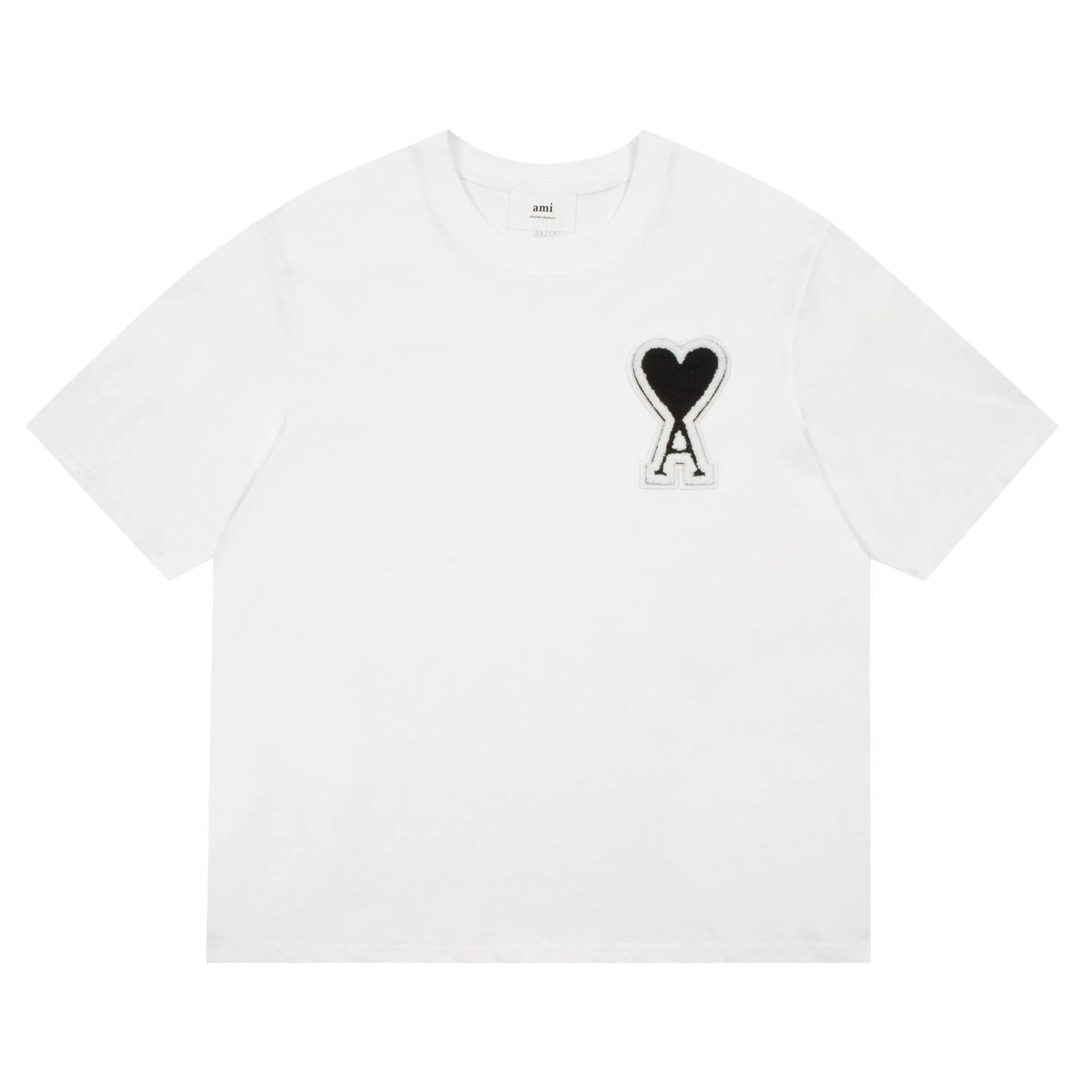 Ami White Heart Patch T-Shirt