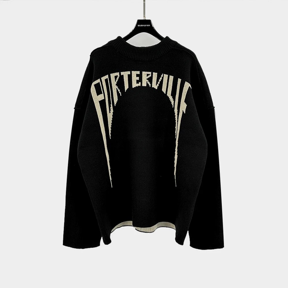 Porterville Black Knit Sweater
