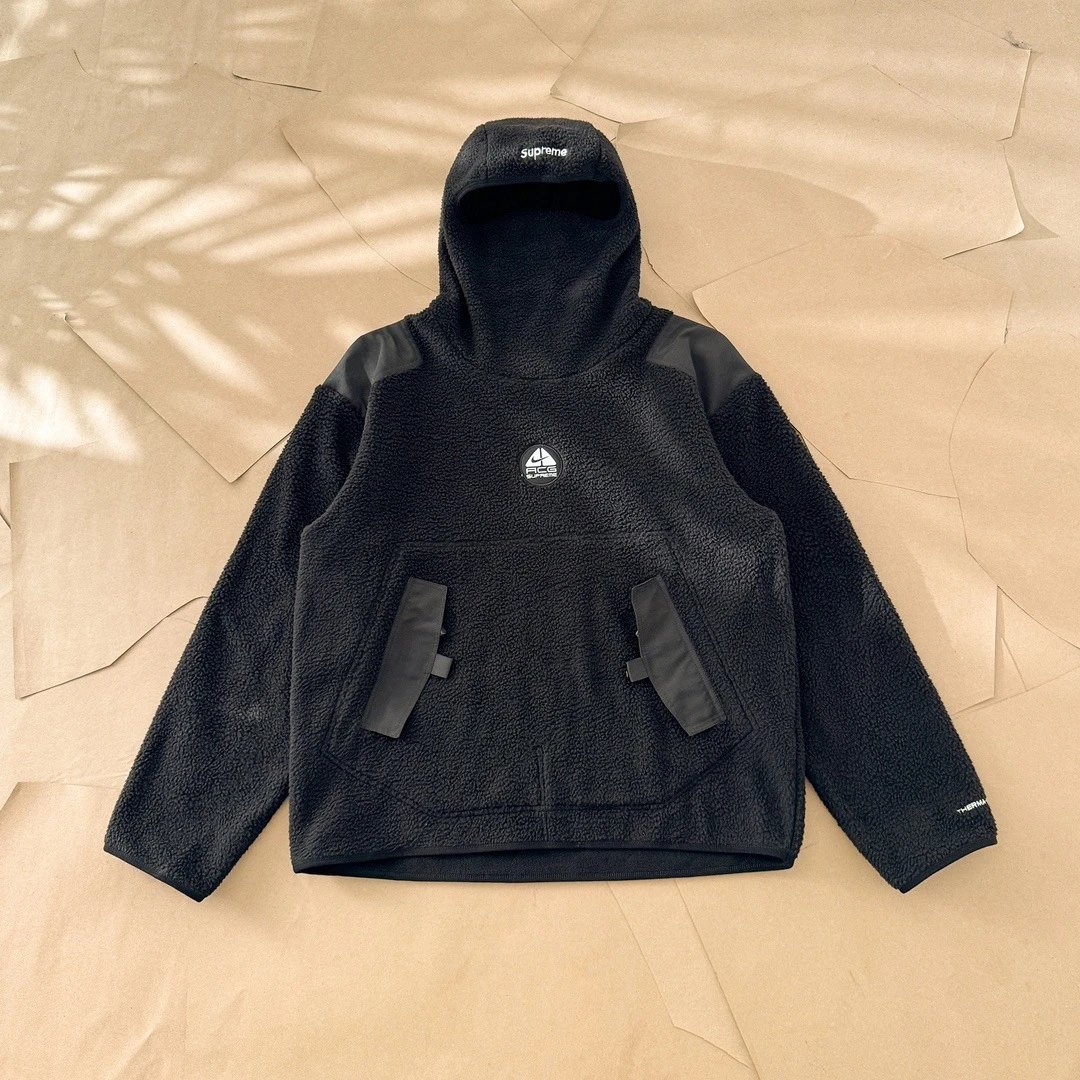 Supreme Black Fleece Hoodie