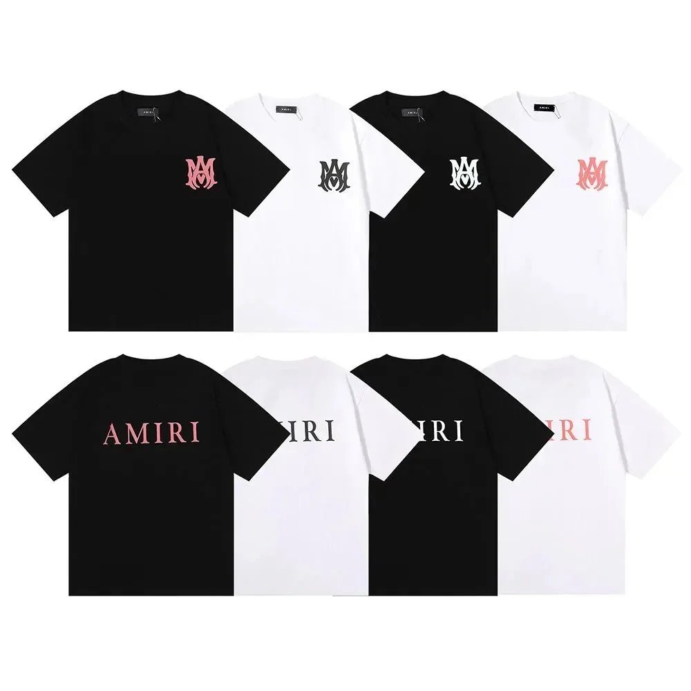 Amiri Black and White Short Sleeve T-Shirts