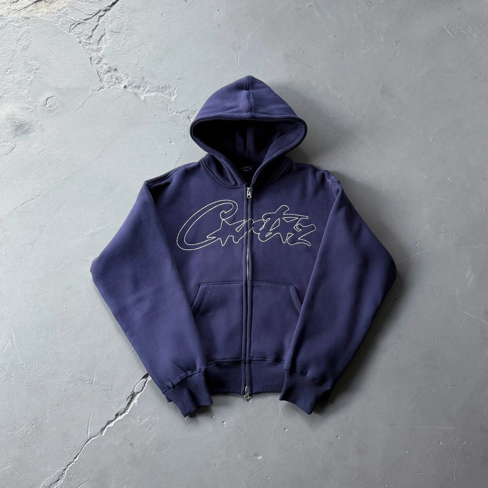 Champion Navy Zip-Up Hoodie