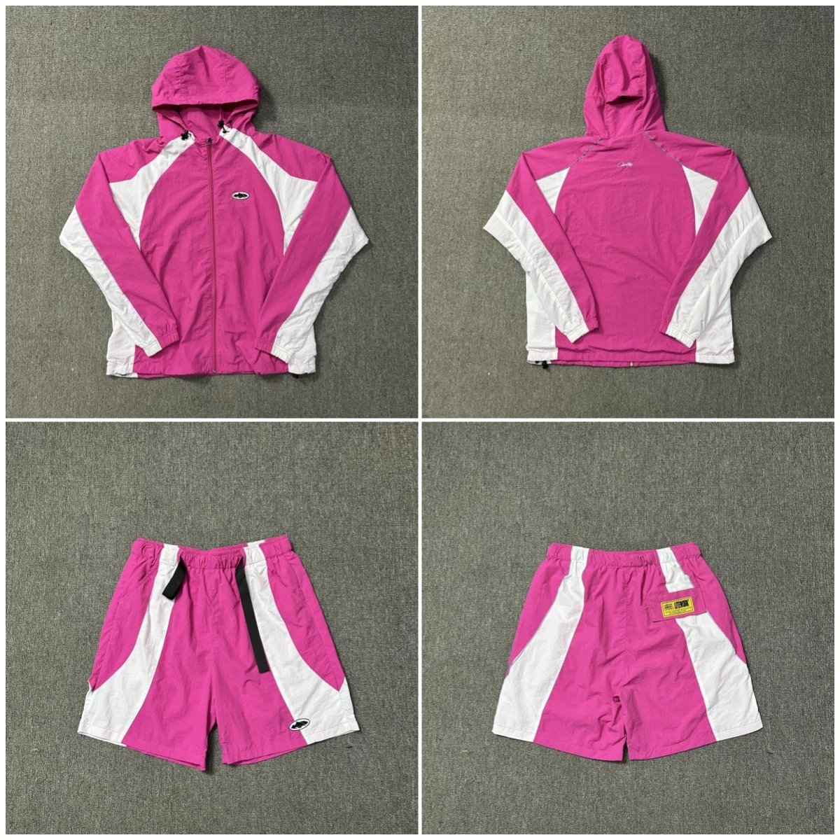 Pink and White Hoode
