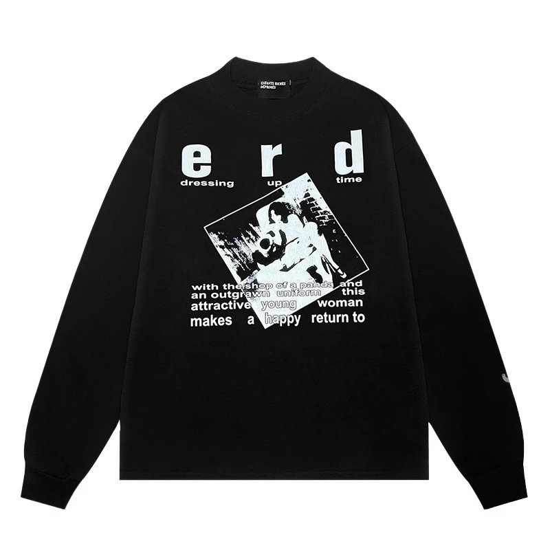 Erd Black Long Sleev