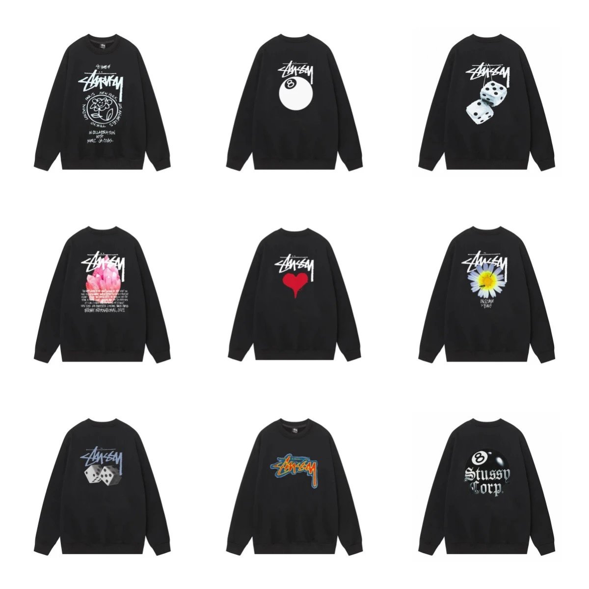 Stussy Black Long Sl