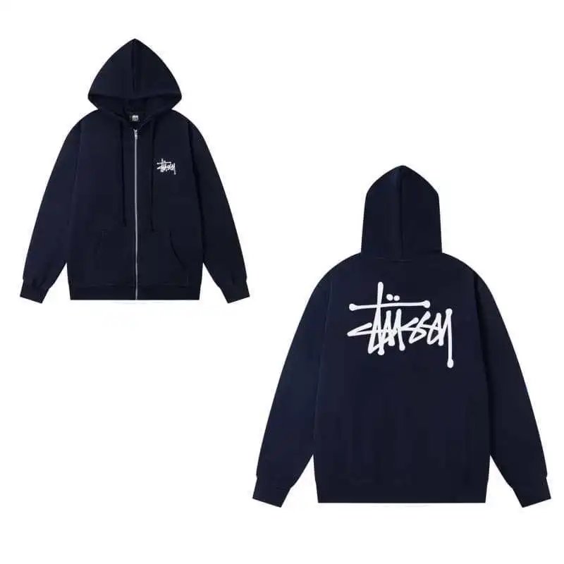 Stussy Navy Zip-Up H