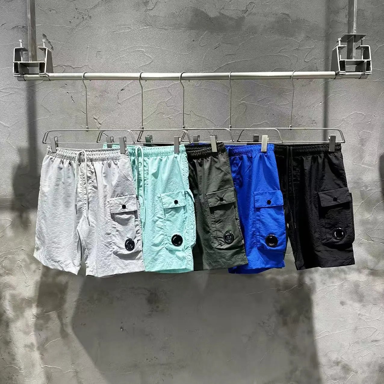 Stone Island Black Cargo Shorts