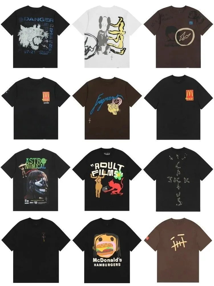 T-Shirt Collection with Various Graphic Prints
