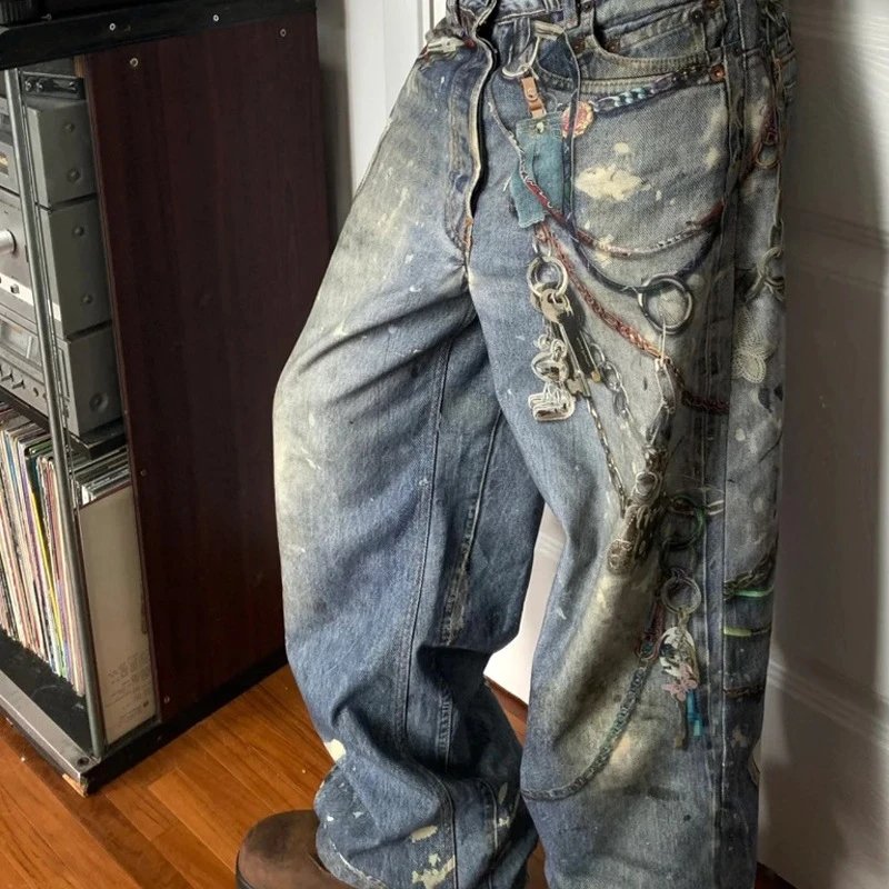 Dirty Blue Distressed Jeans