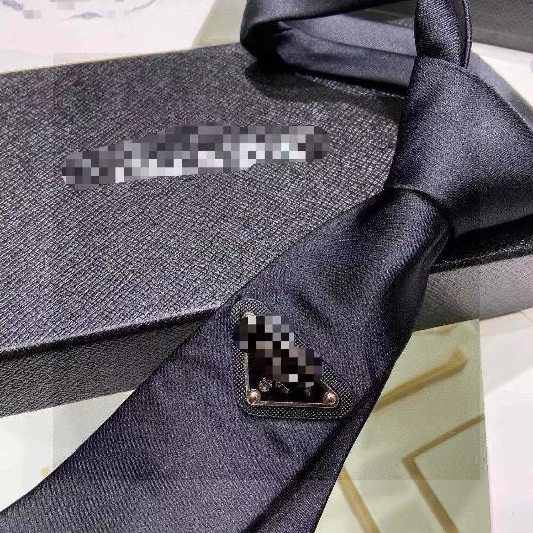 Prada Black Silk Tie