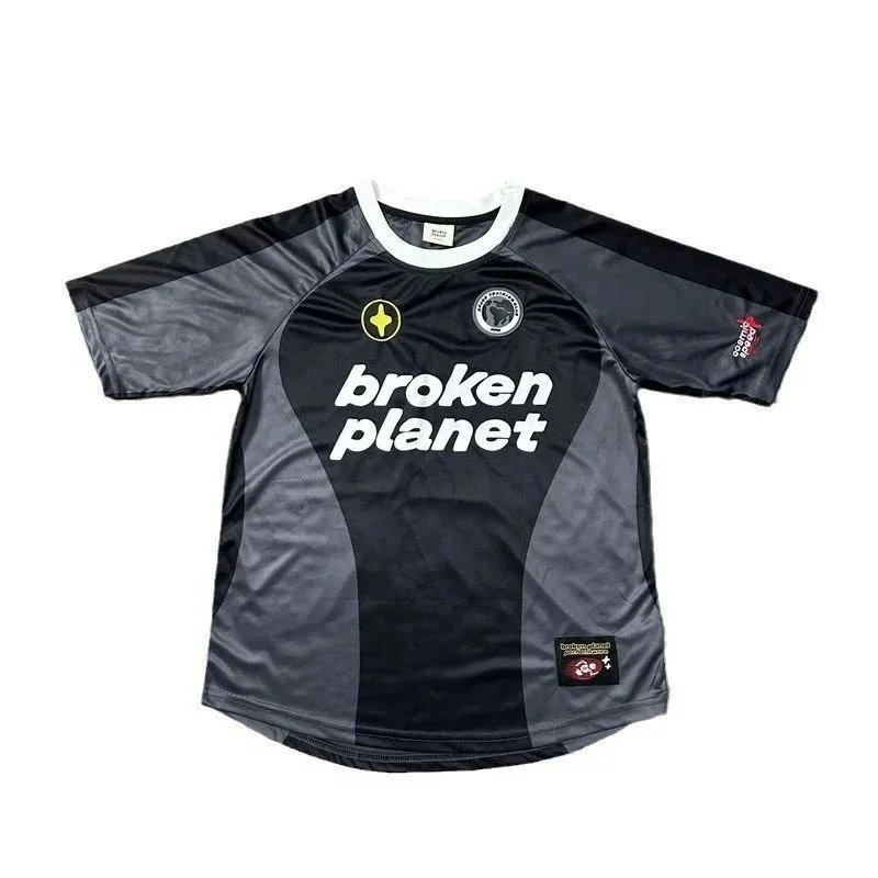Broken Planet Black and Grey Jersey T-Shirt