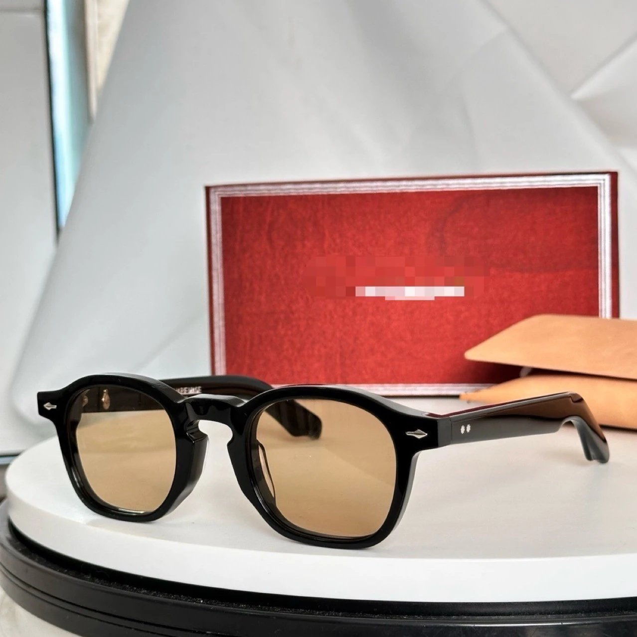 Moscot Black Sunglasses with Brown Lenses