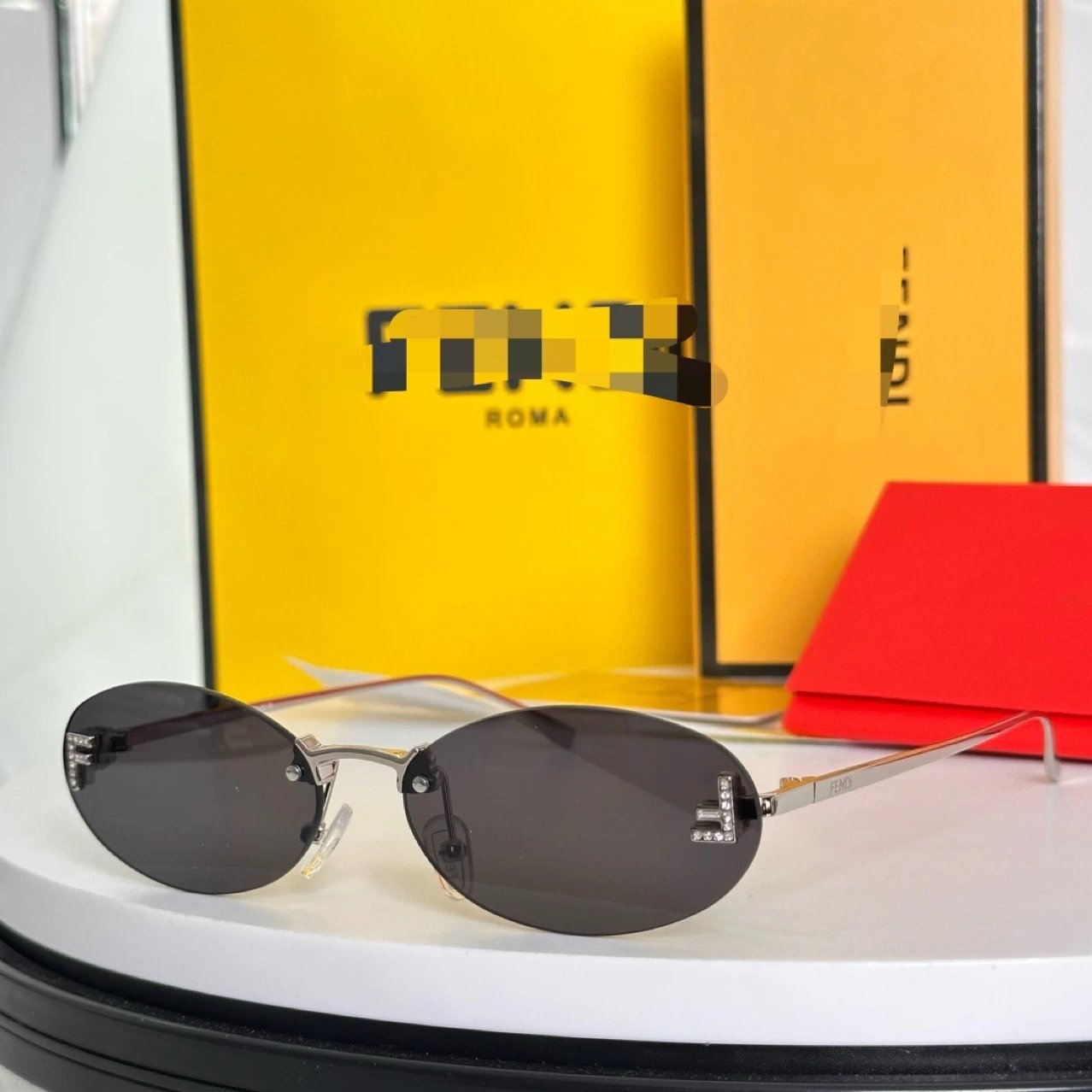 Fendi Silver Oval Su