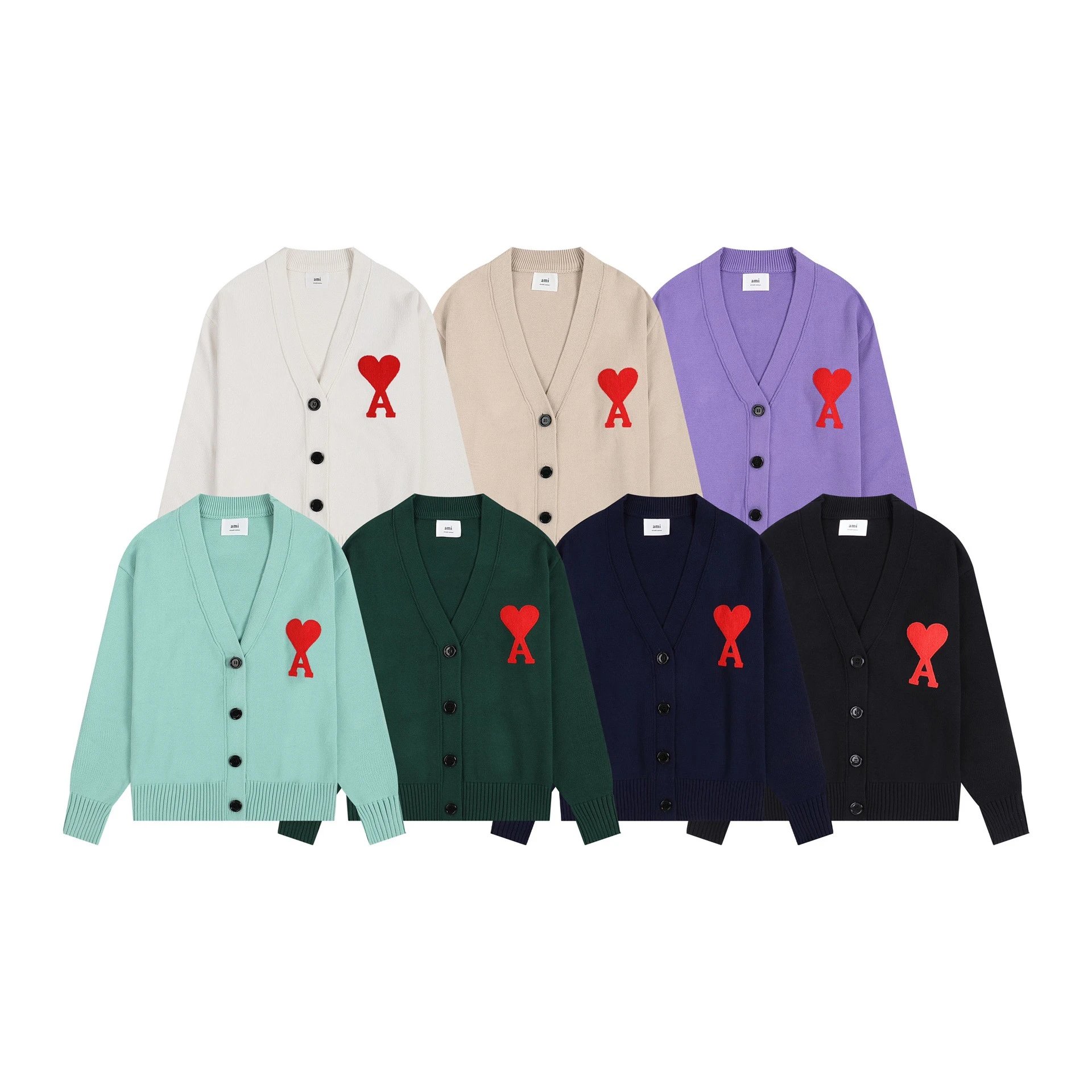AM1 Multicolor V-Neck Cardigan Sweater