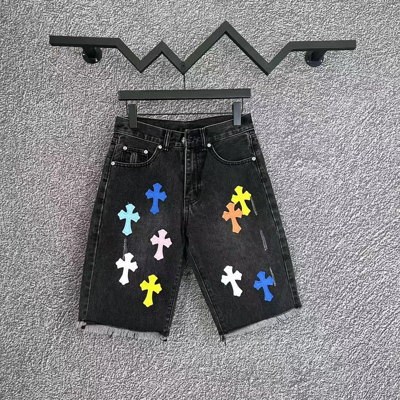 Kid Black Cross Embr