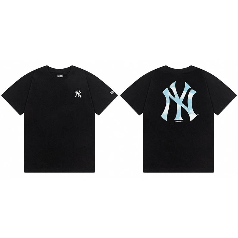 New Era Black NY T-S