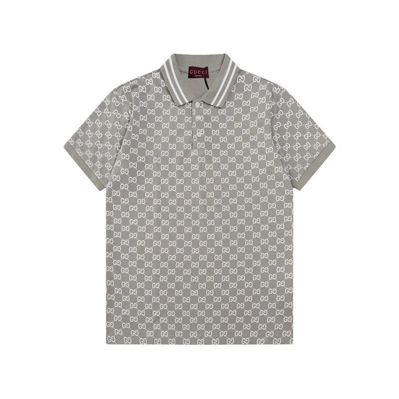 Gucci Grey GG Polo Shirt