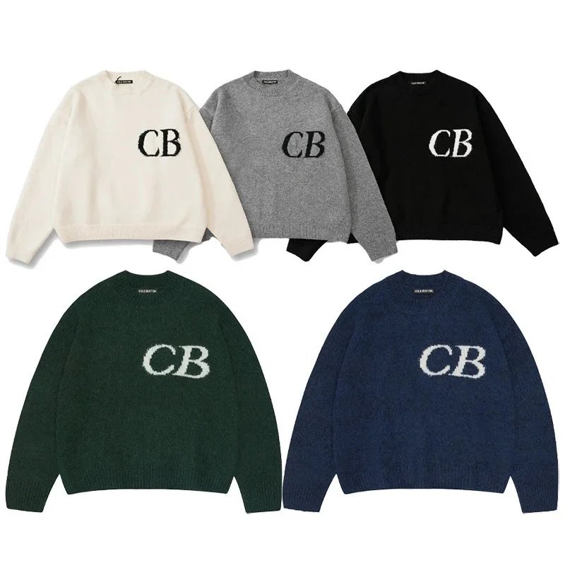 CB Logo Crewneck Sweater in Multiple Colors