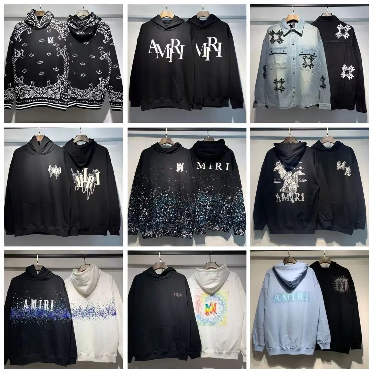 Amiri Black Hoodie w