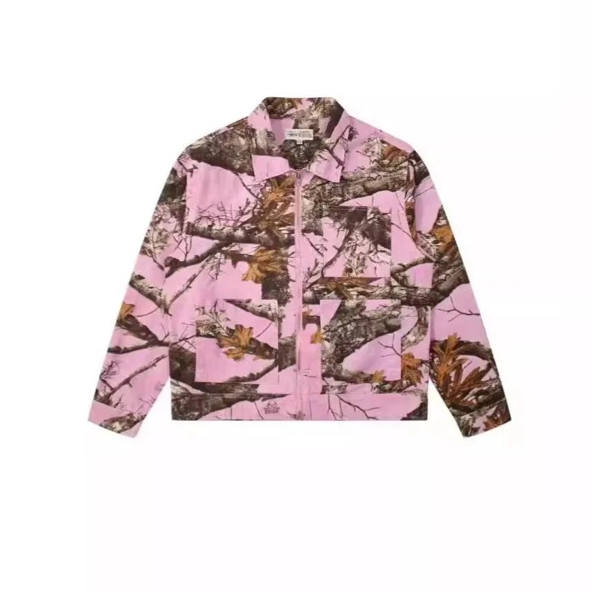 Pink Camouflage Zip-