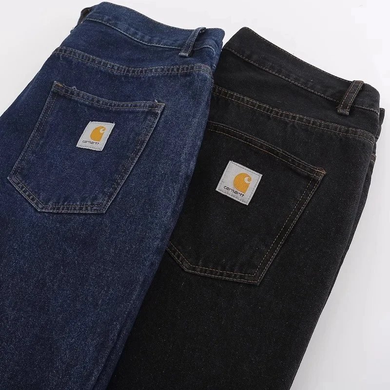 Kid Carhartt Blue and Black Denim Jeans