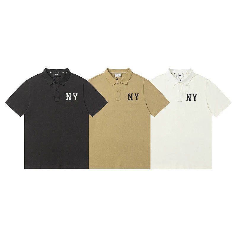 NY Black Short Sleeve Polo