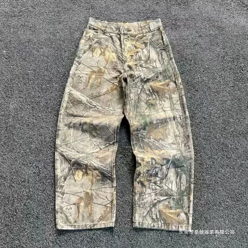 Camo Pattern Work Pants