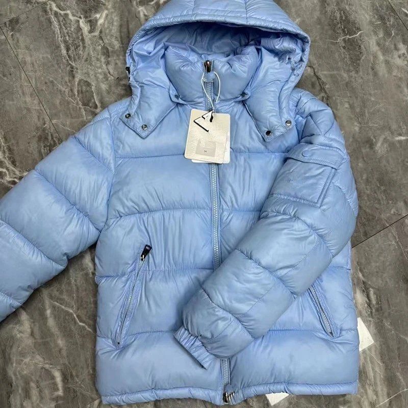 Light Blue Hooded Pu