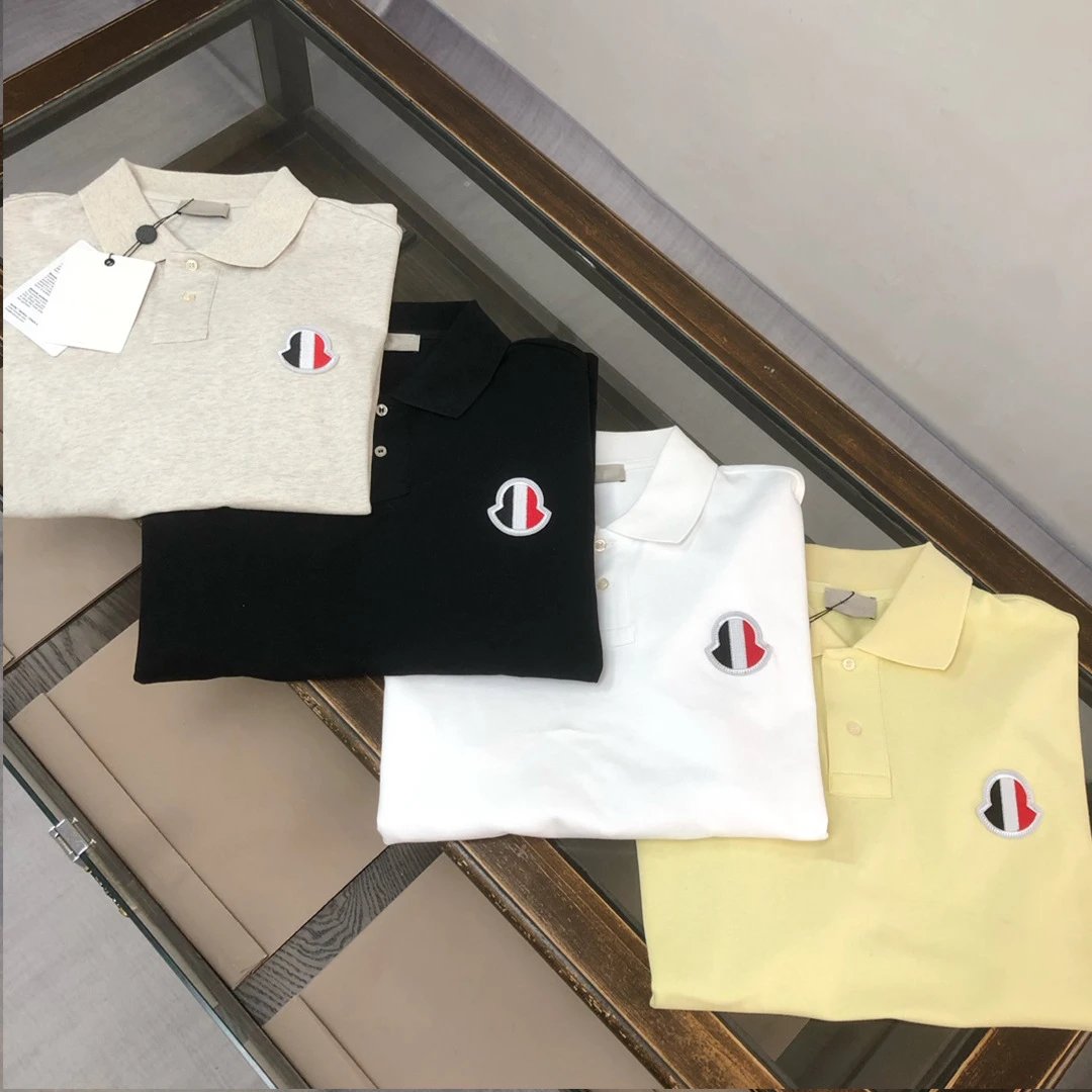 Moncler Black Short Sleeve Polo