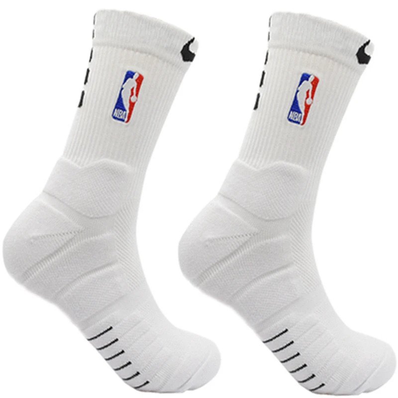 White NBA Socks with Nike Logo