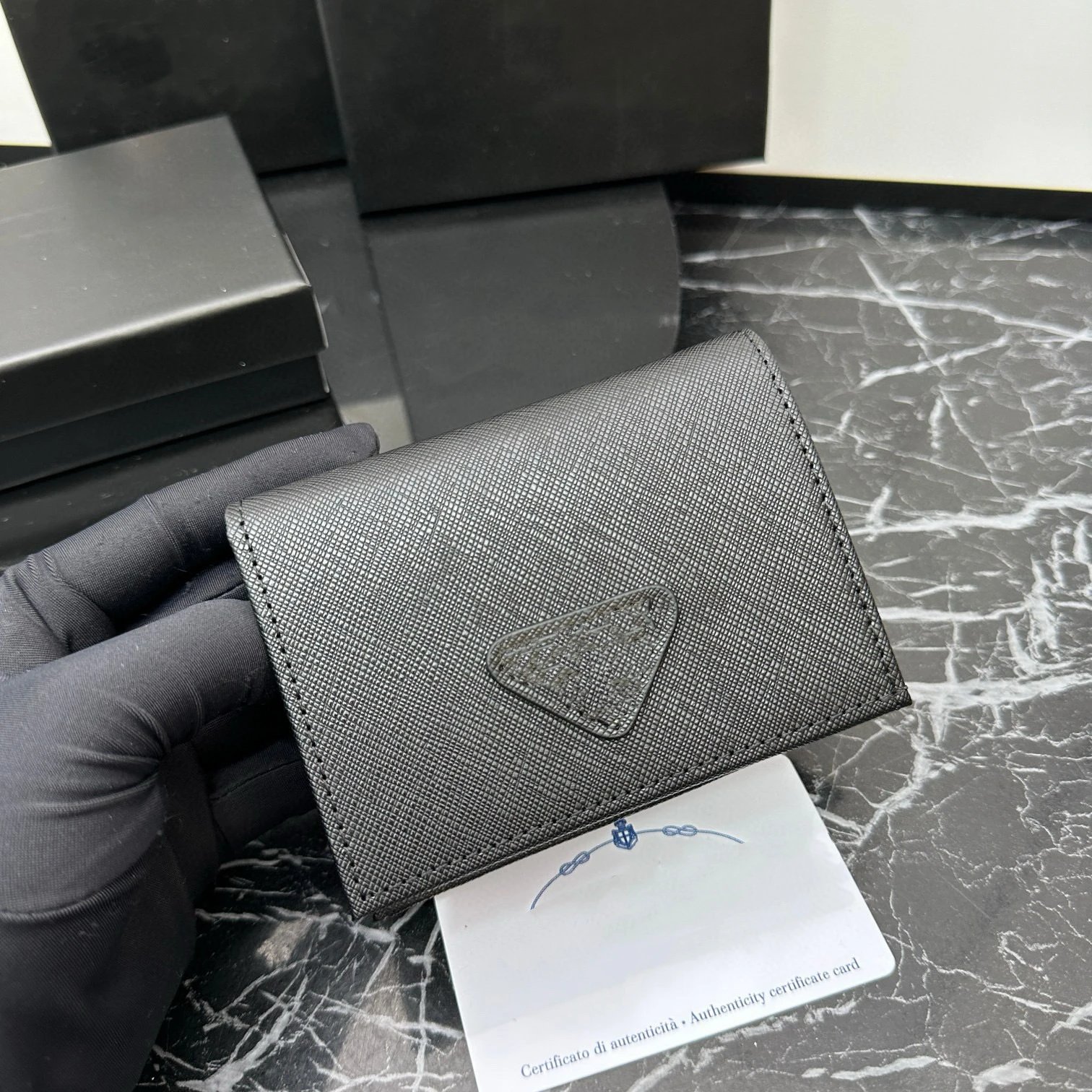 Prada Black Tri-fold