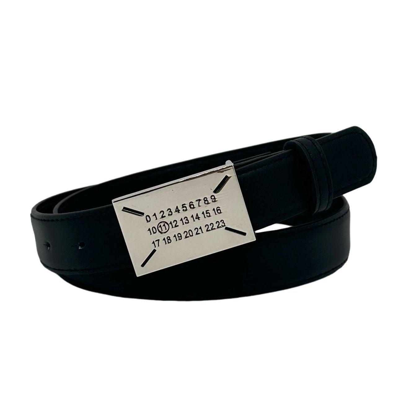 Maison Margiela Black Leather Belt
