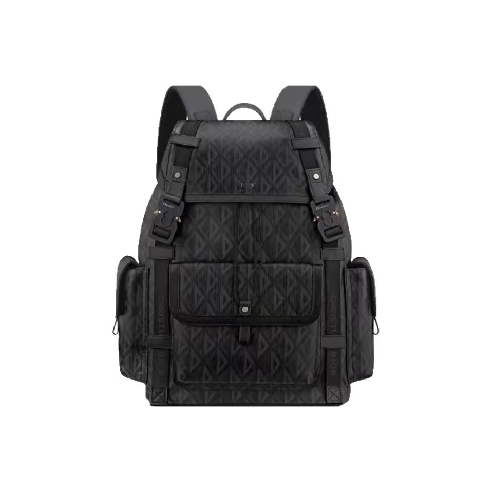 Dior Black Monogram Backpack