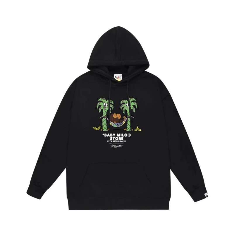 A Bathing Ape Black Hooded Sweatshirt