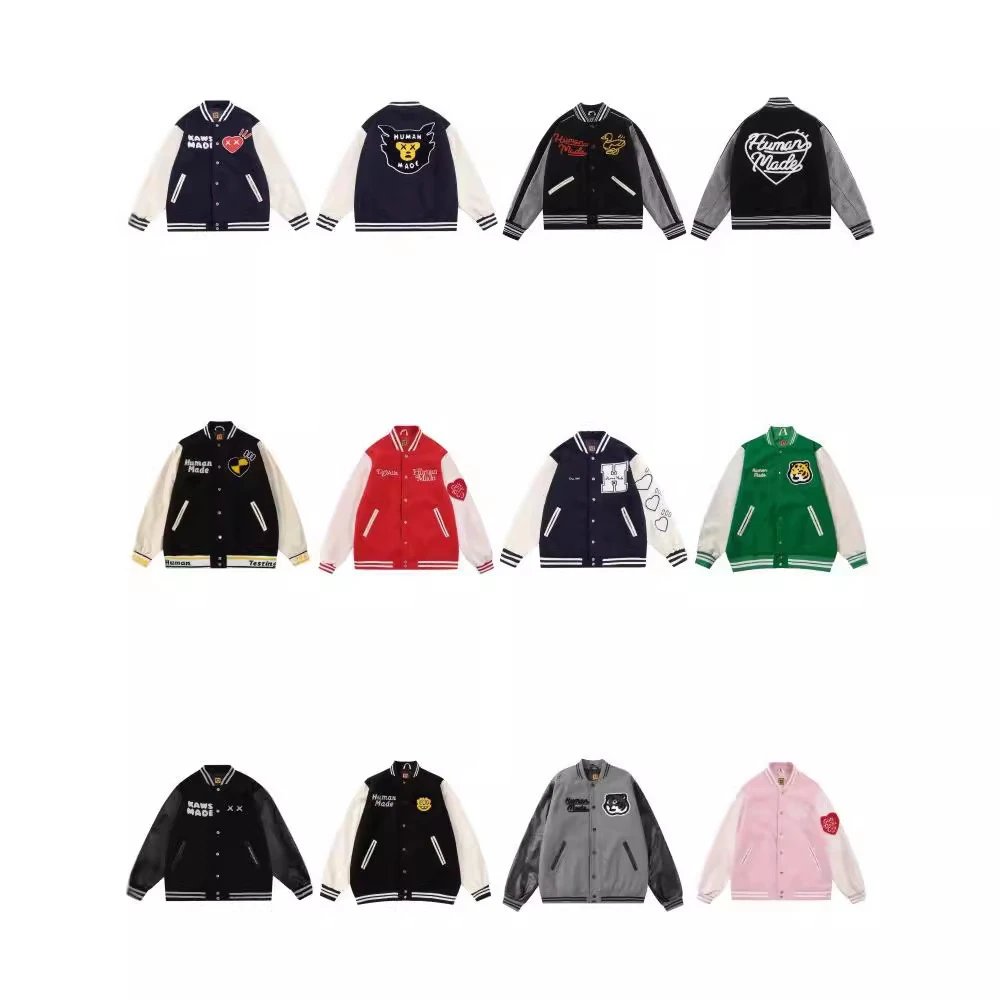 Human Made Color Block Baseball Jacket