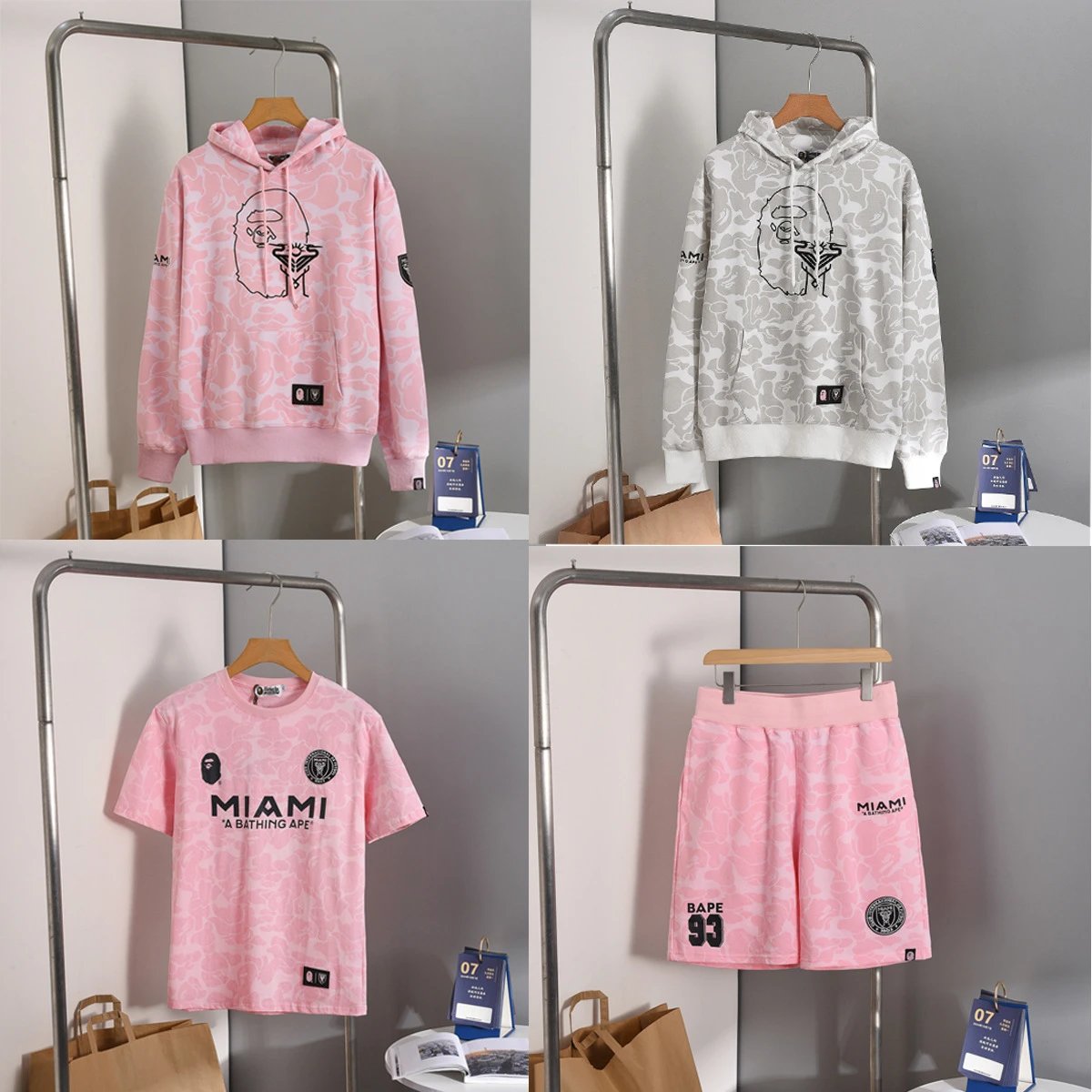 BAPE Pink Camo Hoodi