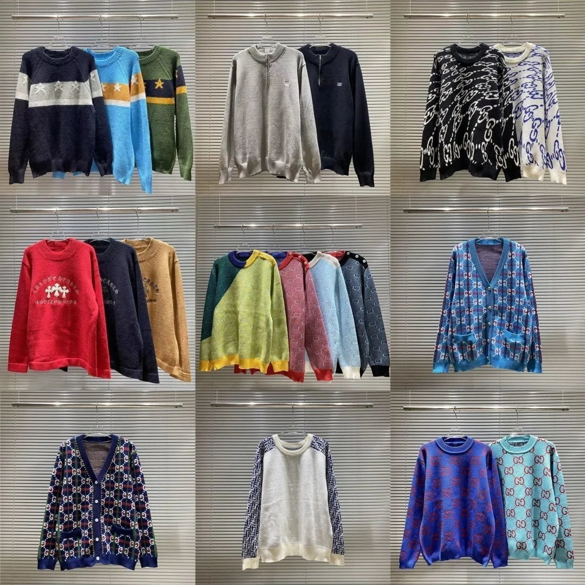Gucci Blue Patterned