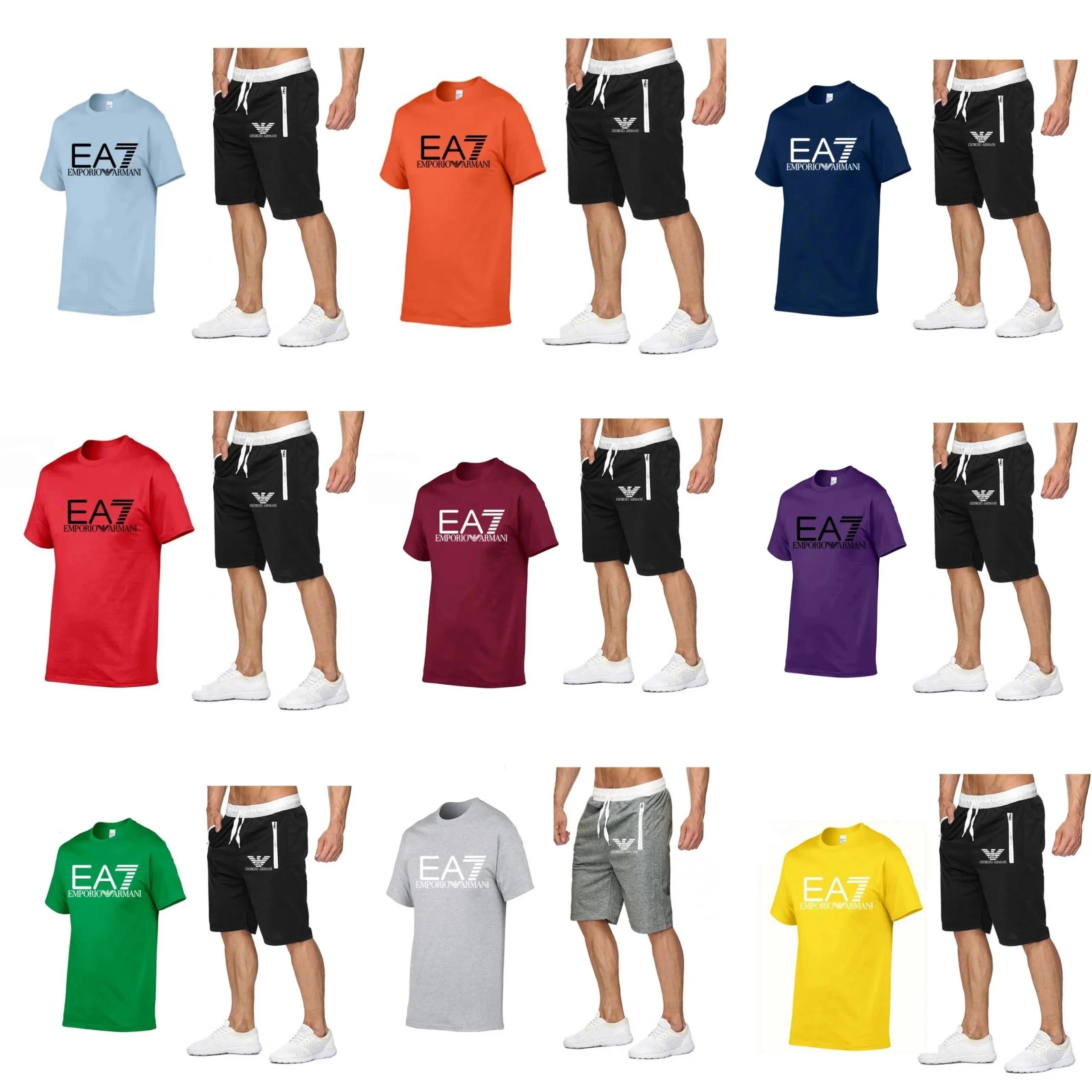 EA7 Men's Short Slee