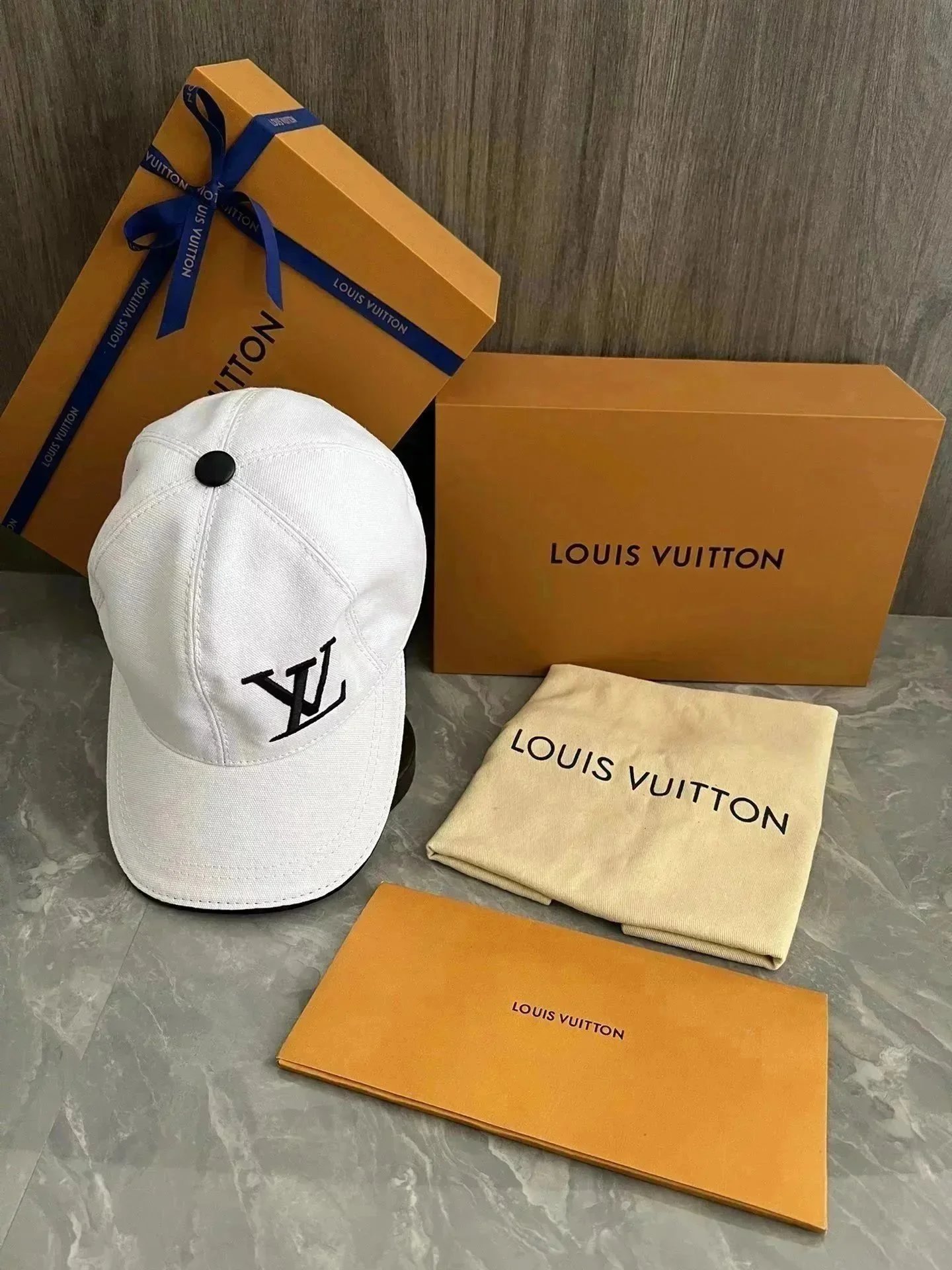 Louis Vuitton White Cap