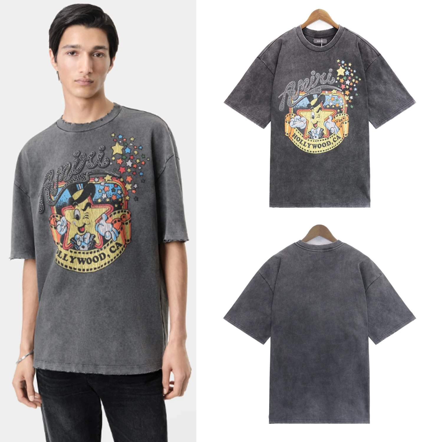 Amiri Dark Grey Over