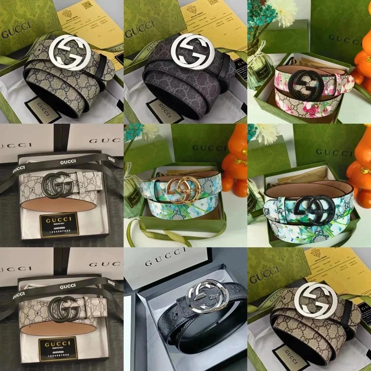 Gucci Classic Leather Belt with Double G Buckle