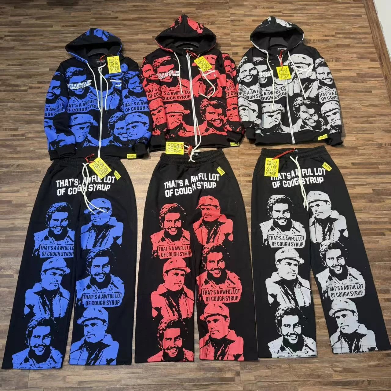 Printed Hoodie and S