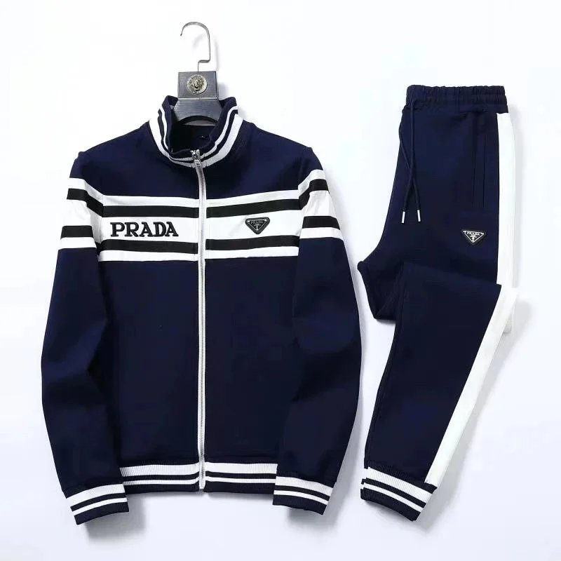 Prada Navy Track Suit Set