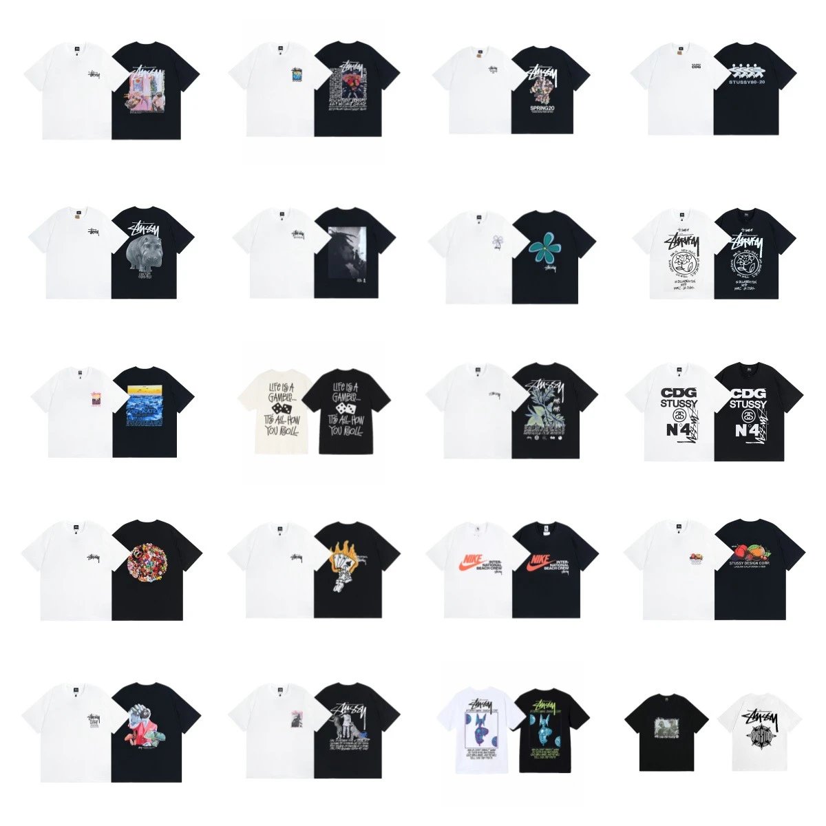 Stussy Black and Whi