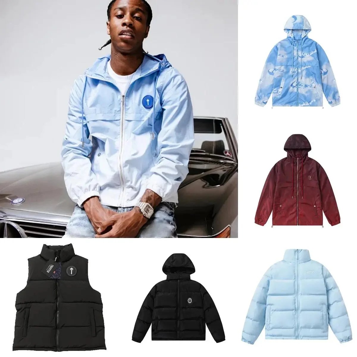Light Blue Hooded Wi